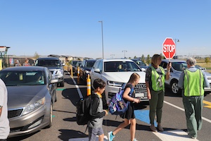 kids walking to car